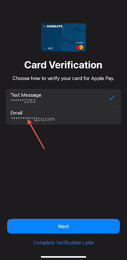Apple Pay setup step 15