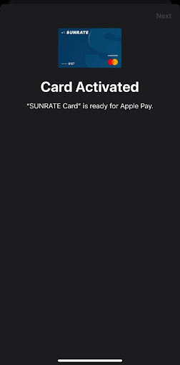 Apple Pay setup step 16